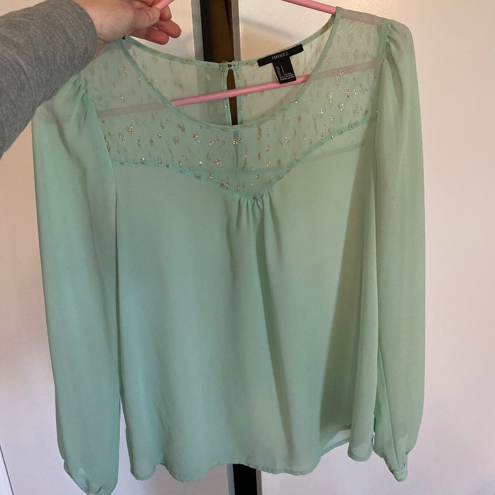 Aqua shirt